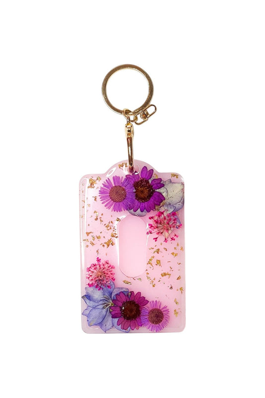 Pink/Purple Floral Card Holder