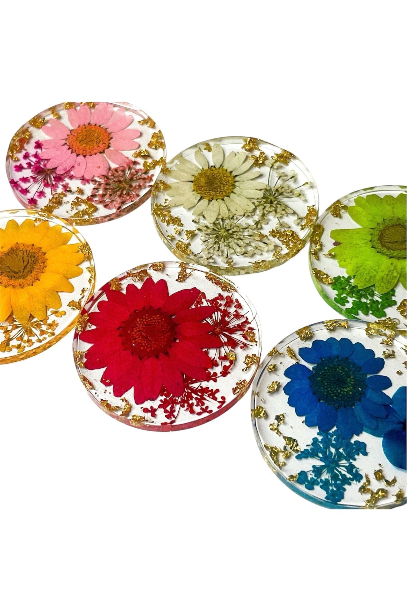 Retractable Floral Badge Reels