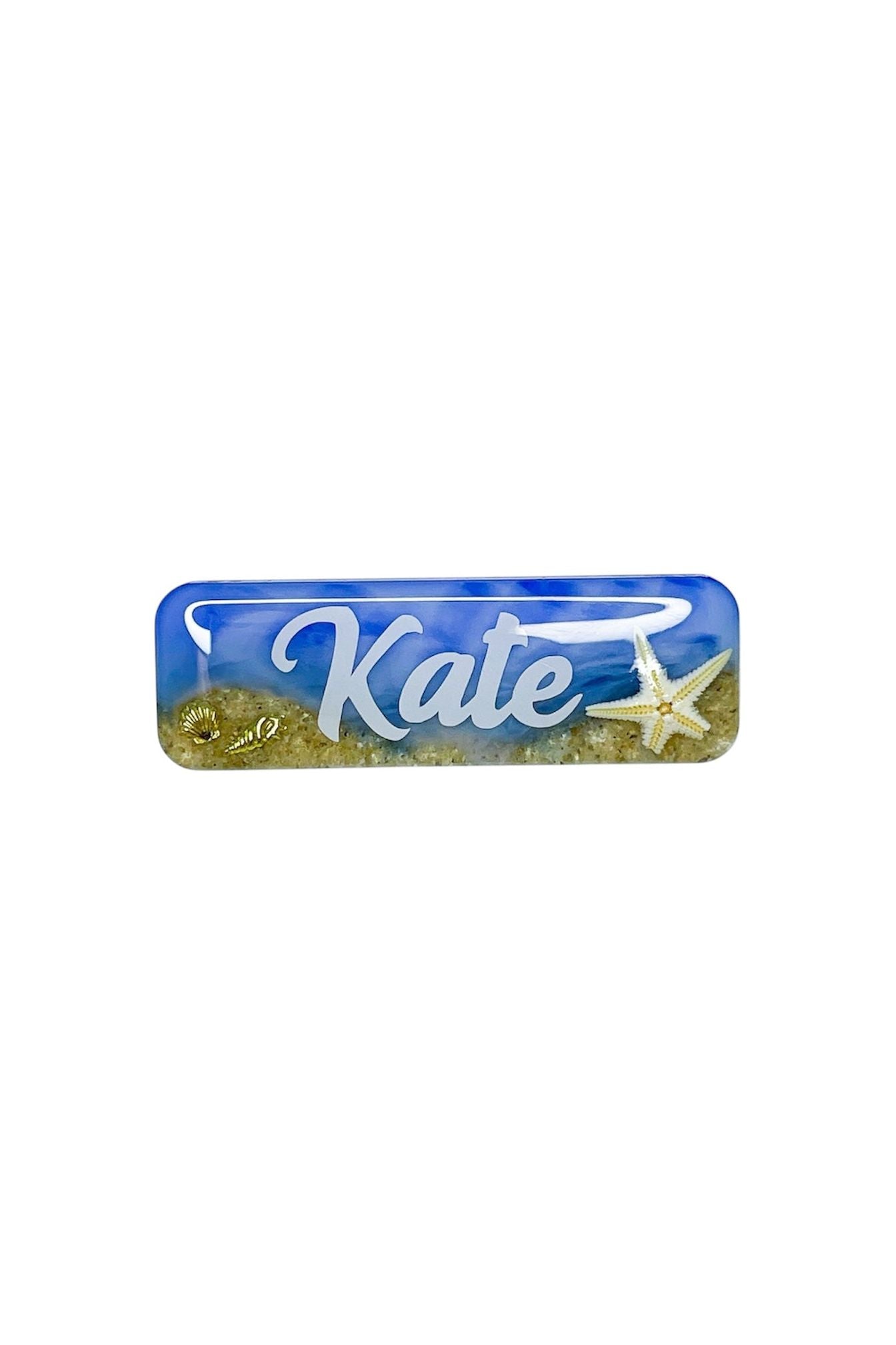 Beach Themed Name Badge