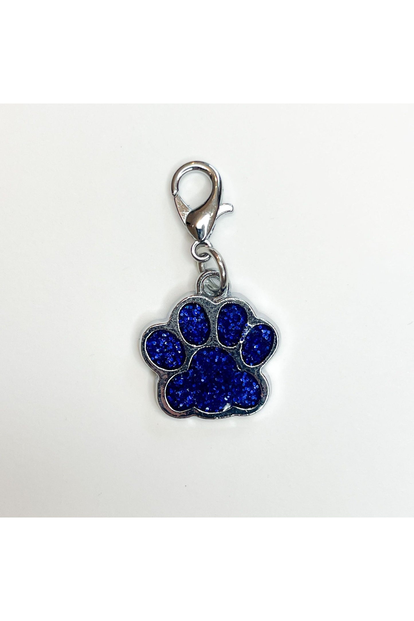 Glitter Paw Print Charms