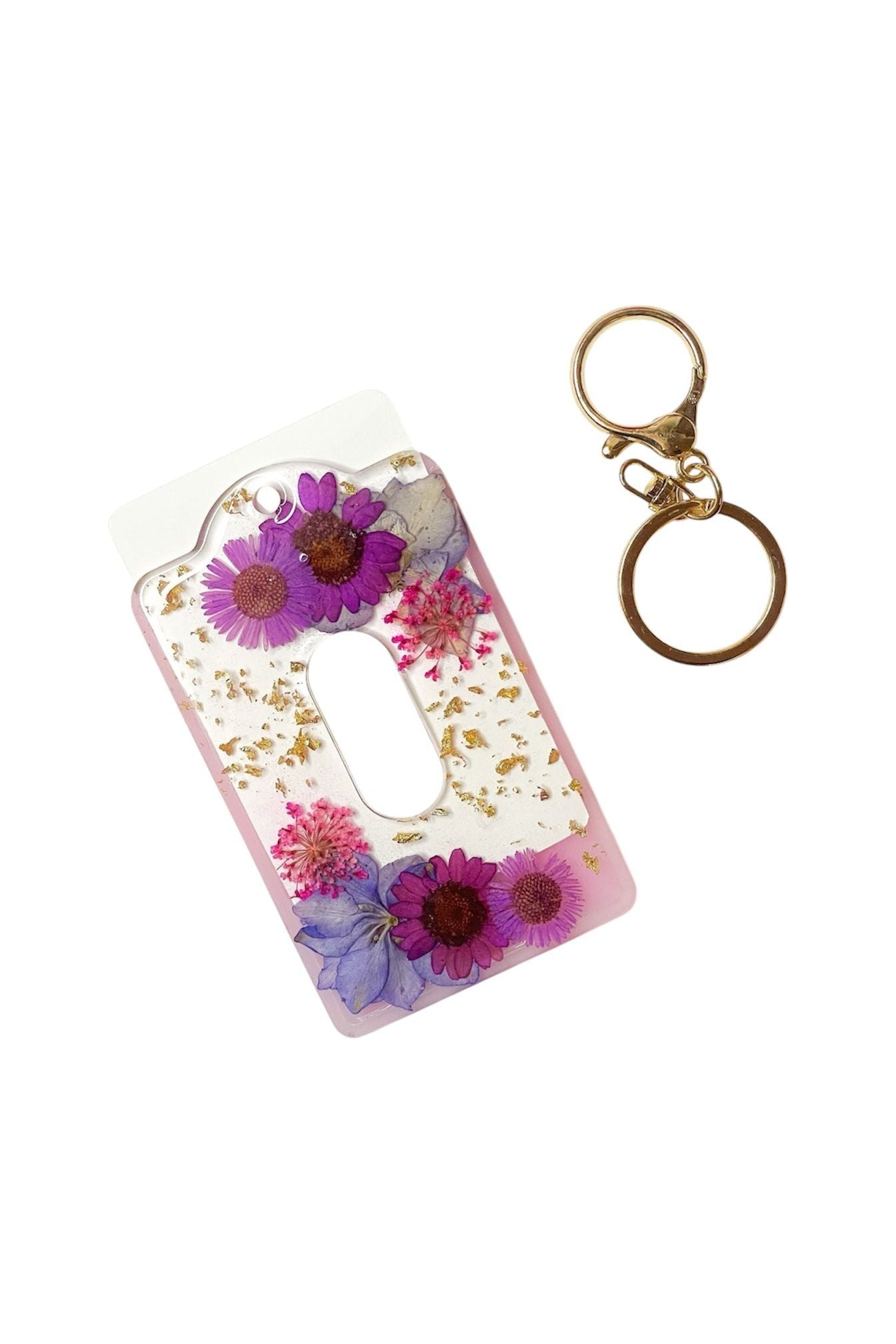 Pink/Purple Floral Card Holder