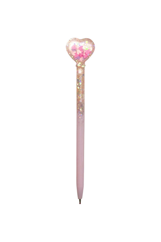 Pink Love Heart Shaker Pen!
