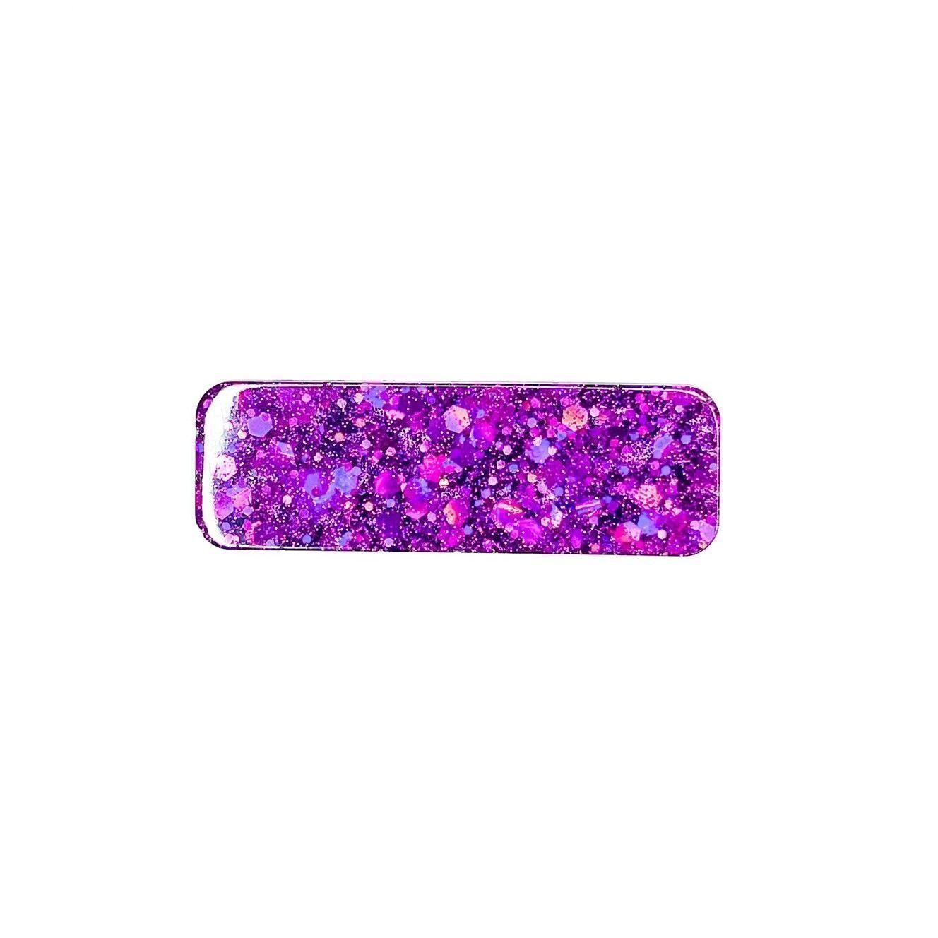 Hot Pink Glitter Name Badges, Front Side