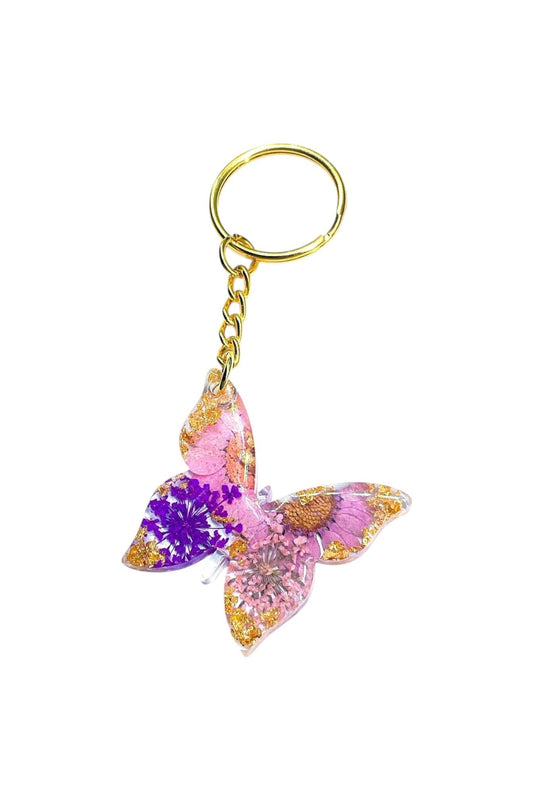 Floral Butterfly Keychains