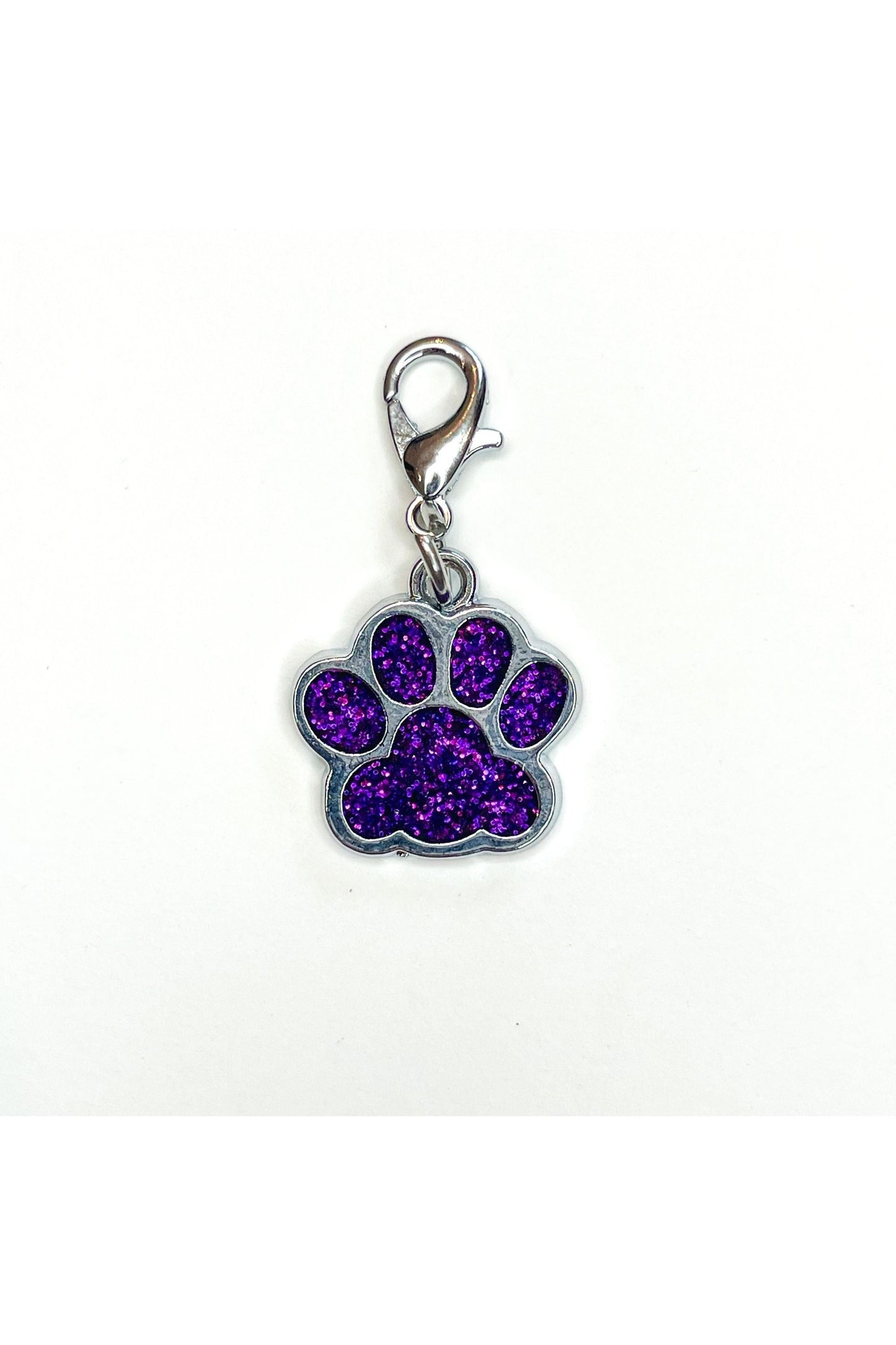 Glitter Paw Print Charms