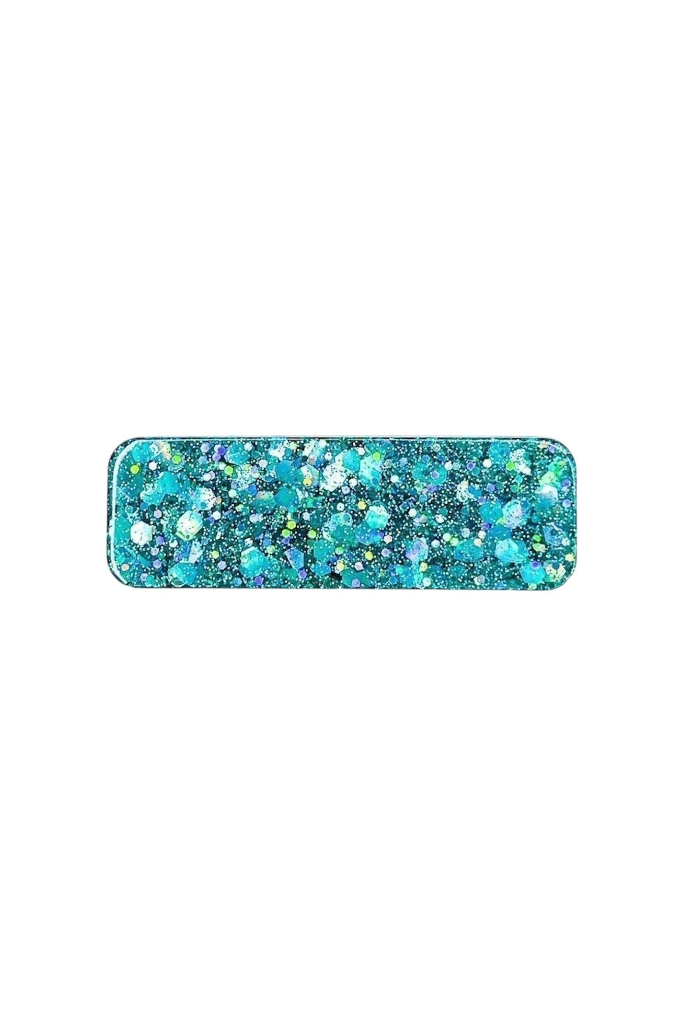 Turquoise Glitter Name Badge