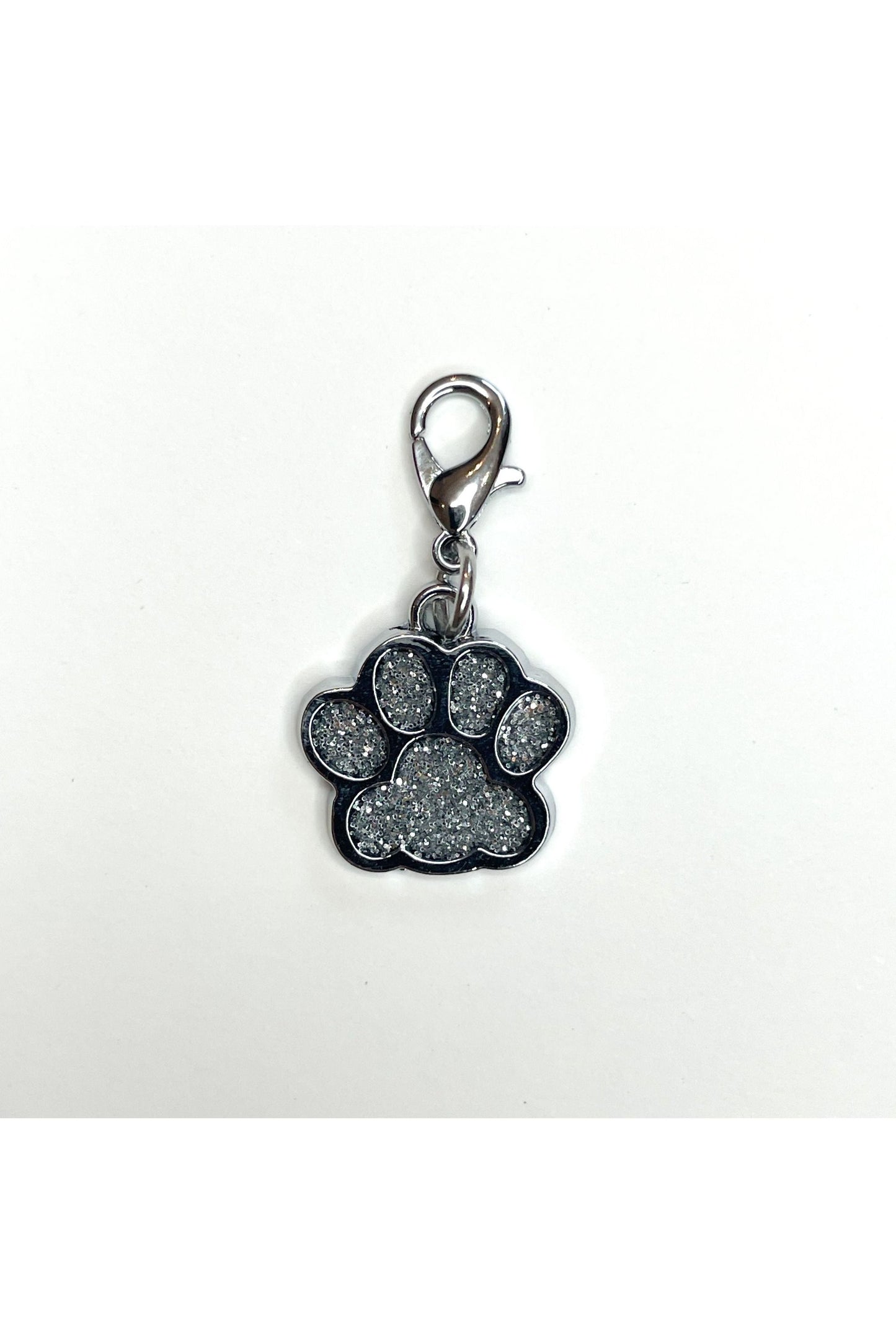 Glitter Paw Print Charms