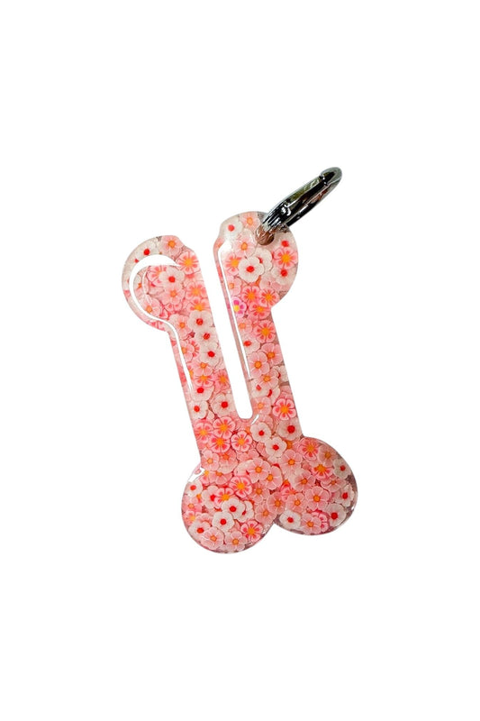 Flower Filled Resin Waste Bag Holder