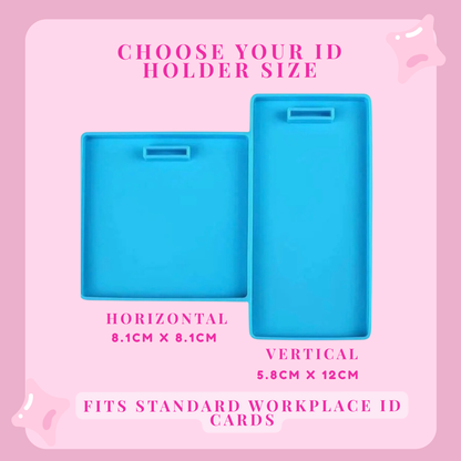 Yellow Glitter Resin Badge Reel