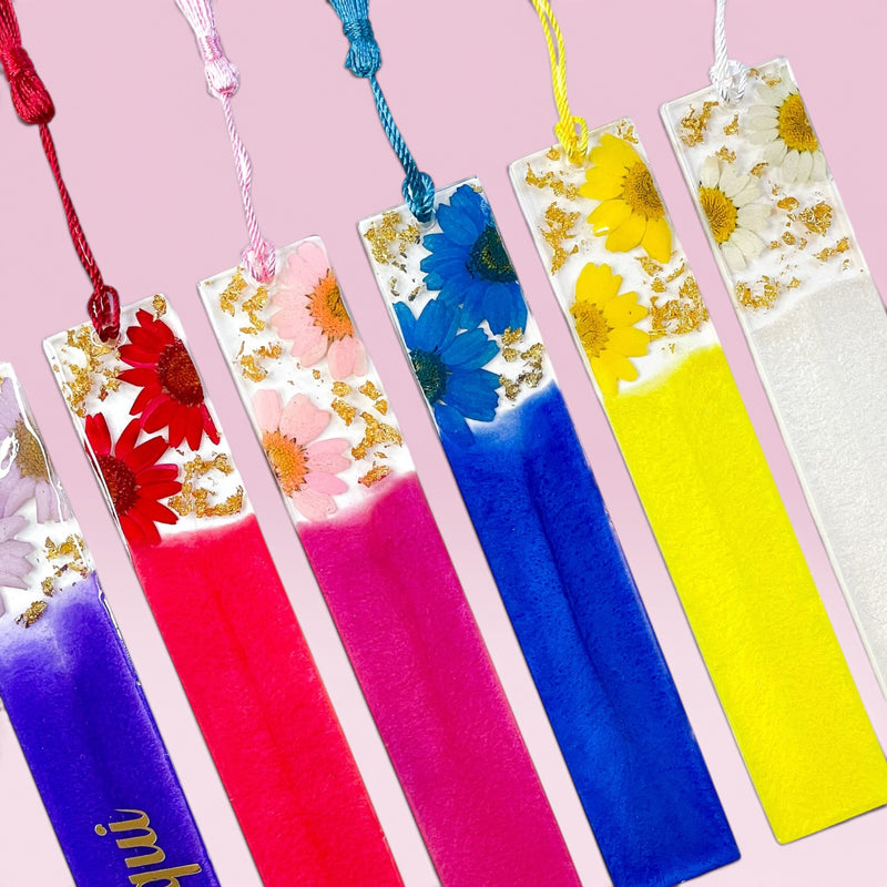 Personalised Floral Bookmarks