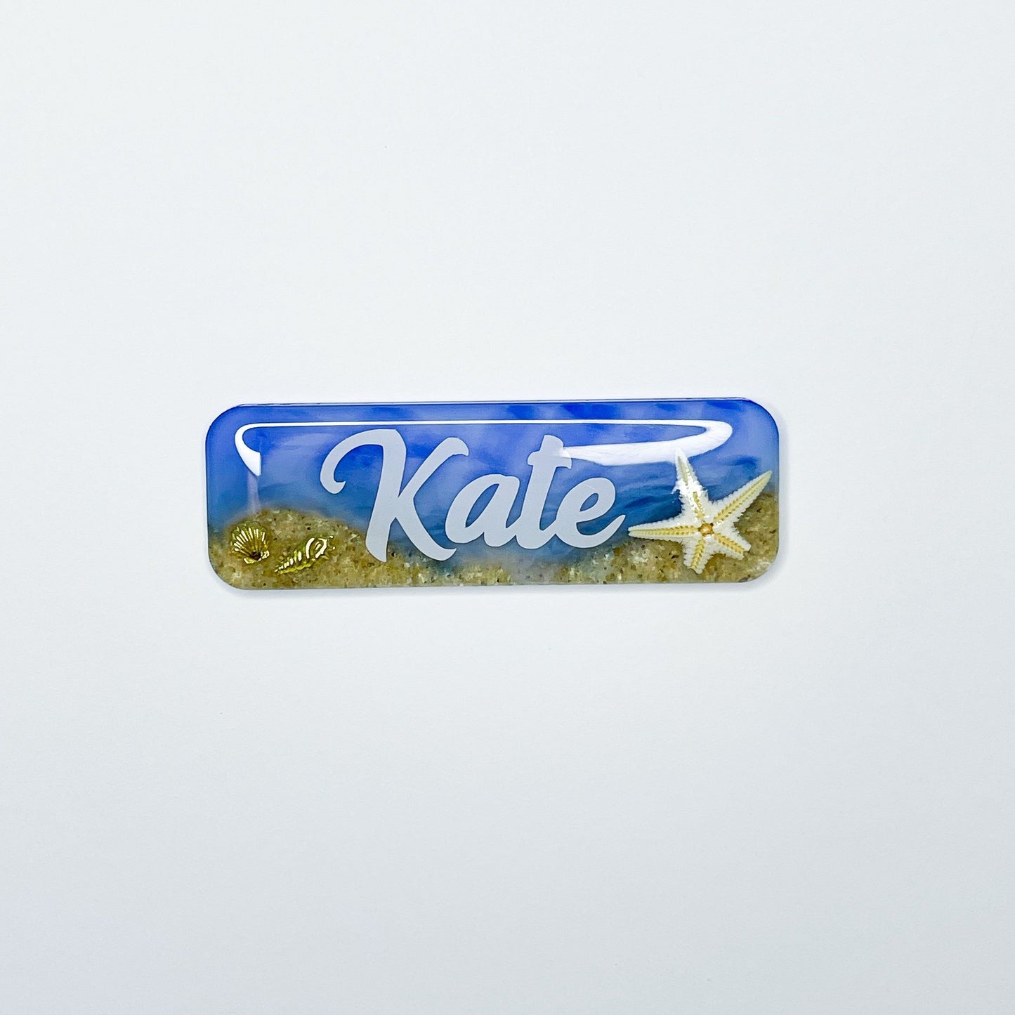 Beach Themed Name Badge