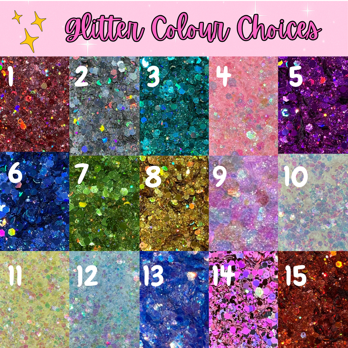 Personalised Glitter Resin Luggage Tag