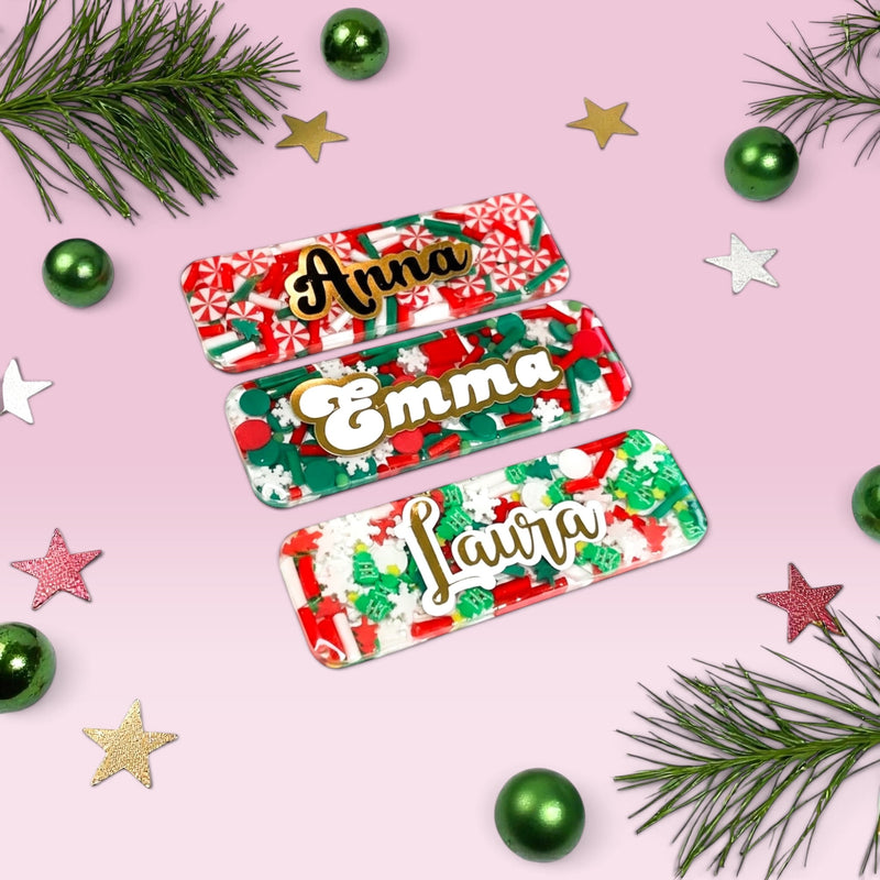 Christmas Themed Name Badges