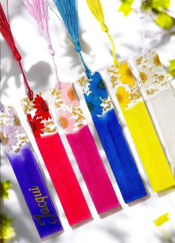 Personalised Floral Bookmarks
