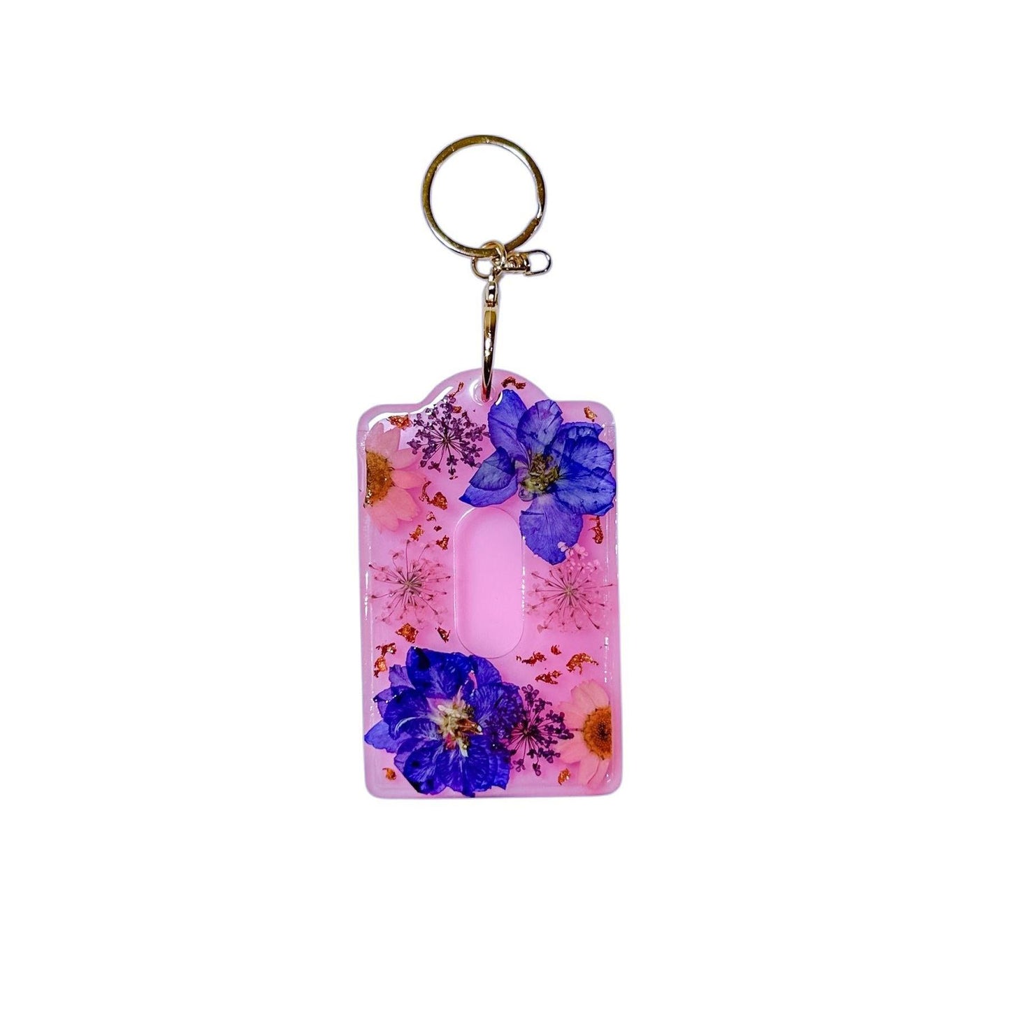 Pink & Purple Floral Card Holder
