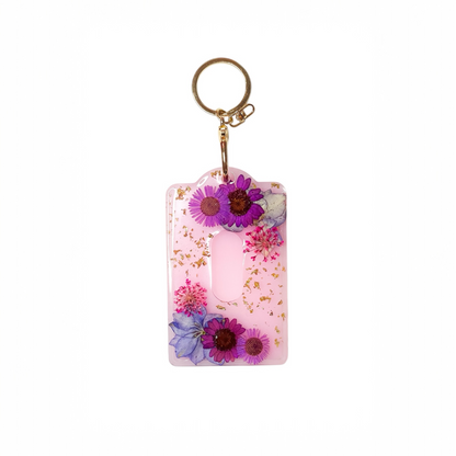 Pink/Purple Floral Card Holder