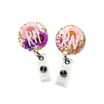 Custom Floral Badge Reels