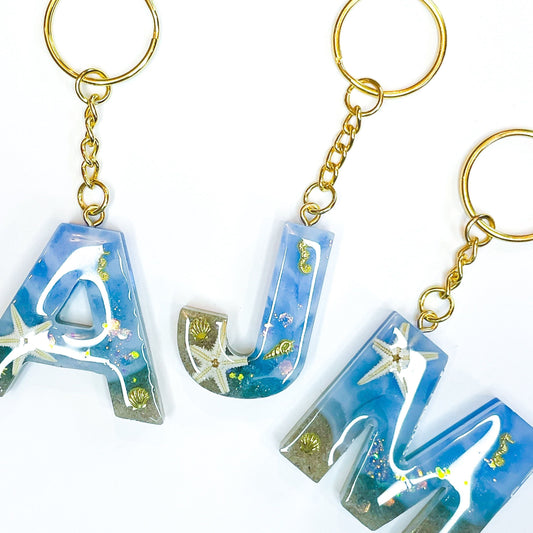 Beach Themed Resin keychains