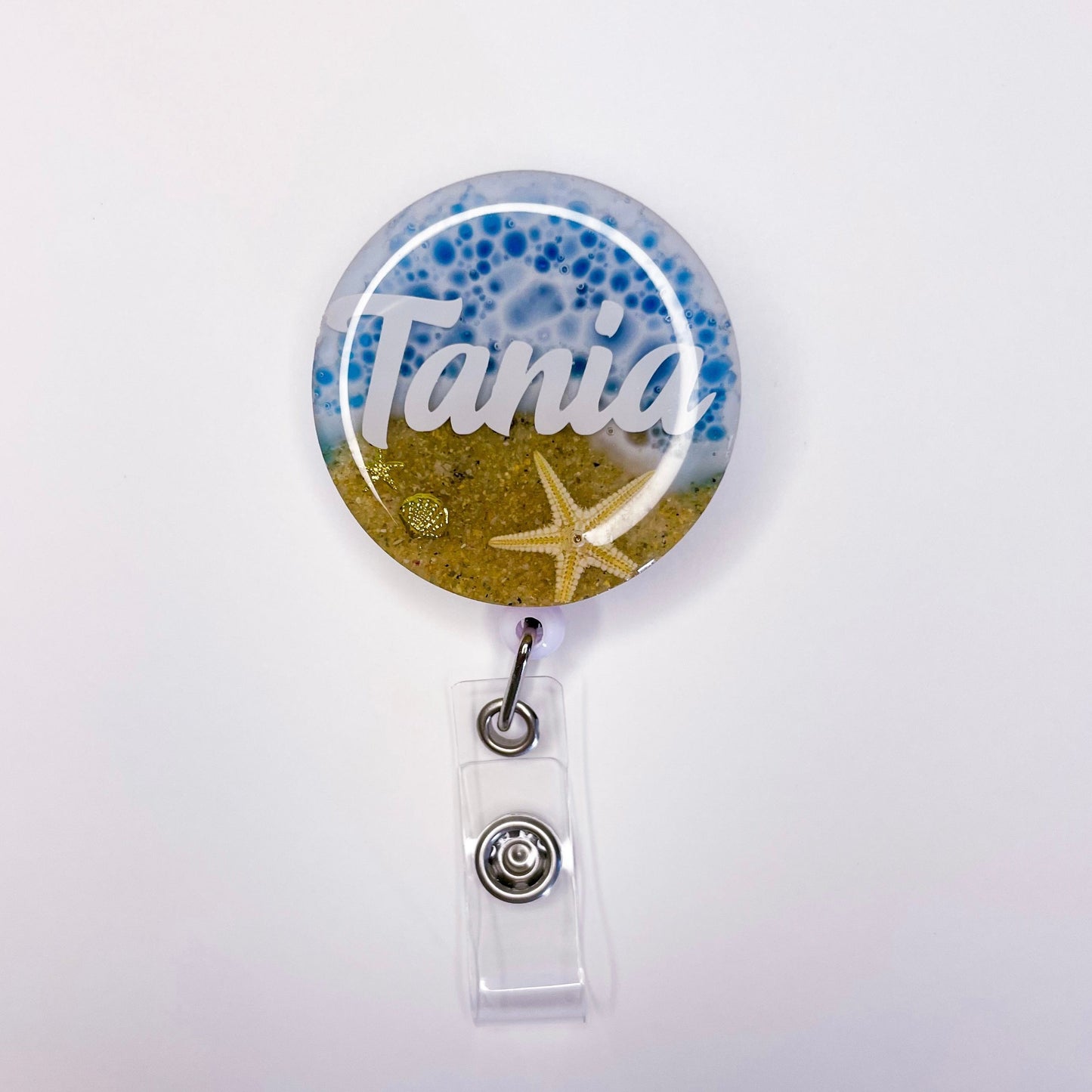 Retractable Beach Themed Badge Reel