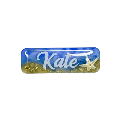 Beach Themed Name Badge