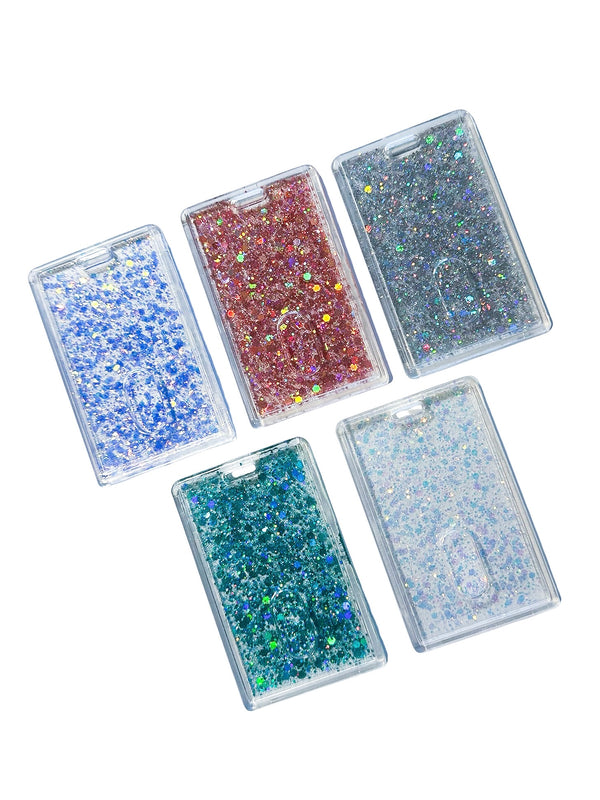Glitter Resin ID Badge Holders