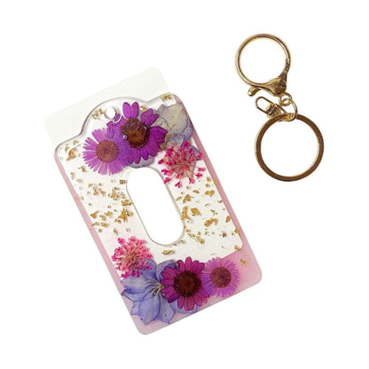 Pink/Purple Floral Card Holder