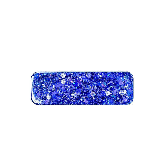 Dark Blue Glitter Name Badges, Front Side