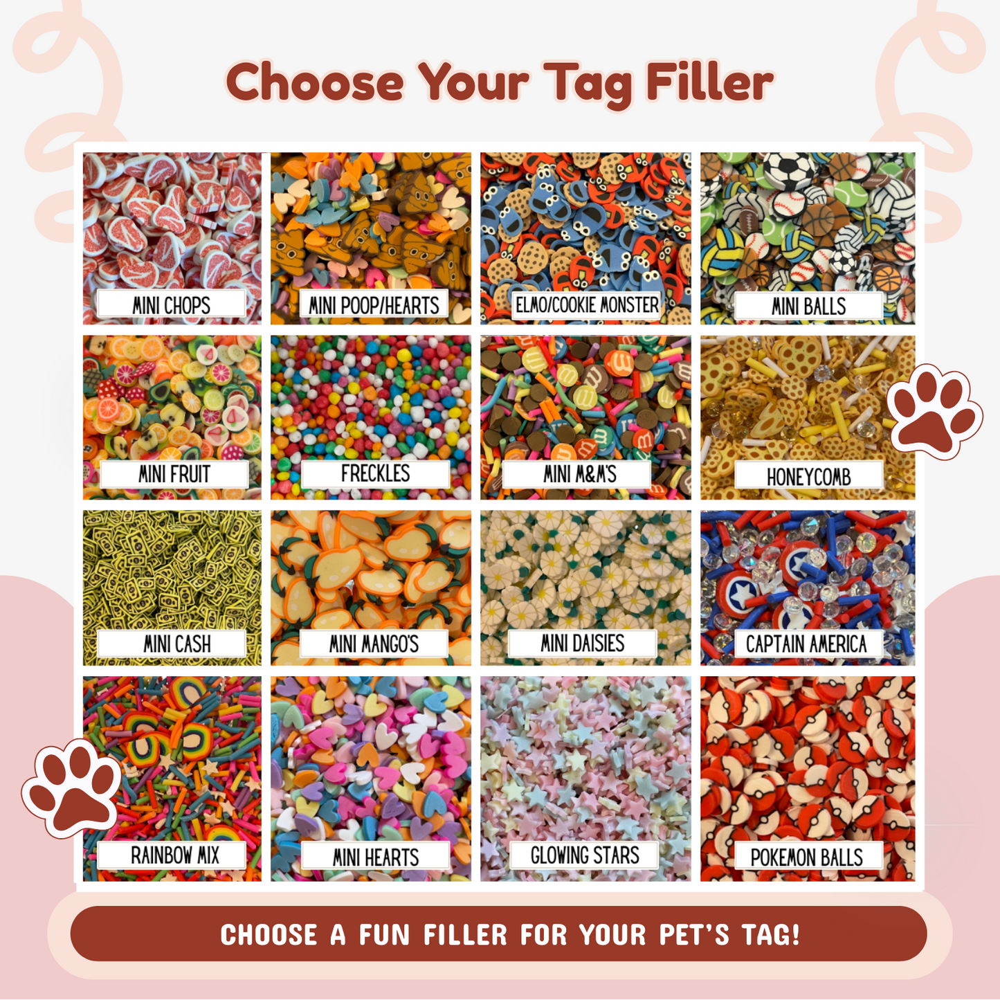 Personalised Resin Pet Tag – Custom Dog & Cat Name Tag