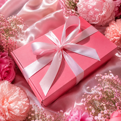 Personalised Pink Flower Gift Set