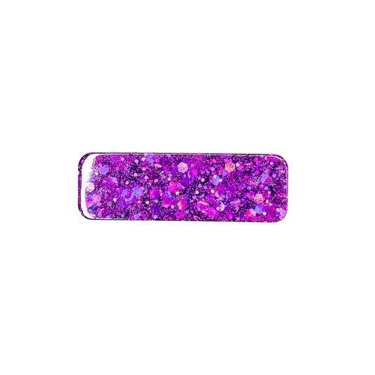 Hot Pink Glitter Name Badges, Front Side