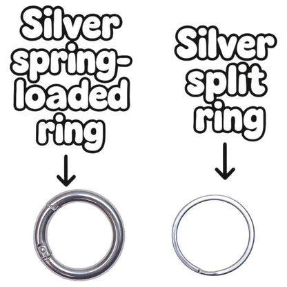 Personalised resin pet tag attached to a dog collar