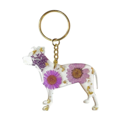 Staffordshire Floral Keychain